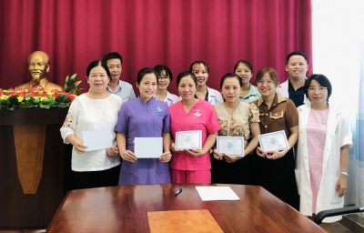 Cấp chứng chỉ lớp học An toàn tiêm chủng tại BVSN tỉnh.